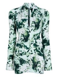 Proenza Schouler Adela Printed Blouse Green at Farfetch