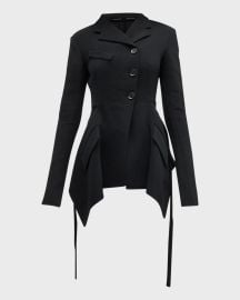 Proenza Schouler Asymmetric Crepe Blazer at Neiman Marcus