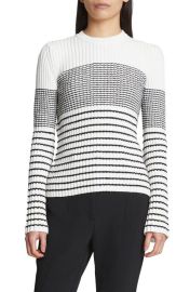 Proenza Schouler BouclVariegated Stripe Rib Sweater at Nordstrom