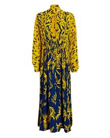 Proenza Schouler Dgrad Floral Long Sleeve Dress at Intermix