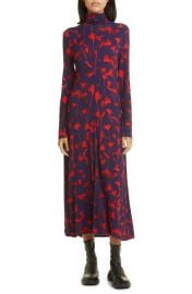 Proenza Schouler Floral Print Long Sleeve Dress at Nordstrom