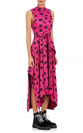 Proenza Schouler Ikat-Inspired Crepe Wrap Dress at Barneys