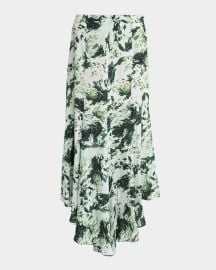 Proenza Schouler Joelle Printed Silk Blend Skirt at Neiman Marcus