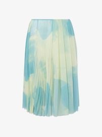 Proenza Schouler Judy abstract print pleated skirt at Proenza Schouler