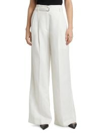 Proenza Schouler Jules Belted Linen Blend Flared Pants at Saks Fifth Avenue