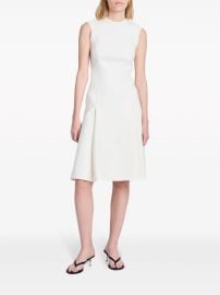 Proenza Schouler Kara pleat-detail Dress White at Farfetch