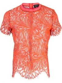 Proenza Schouler Lace Short Sleeve Top - Farfetch at Farfetch