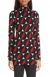 Proenza Schouler Lightning Print Silk Sweater at Nordstrom