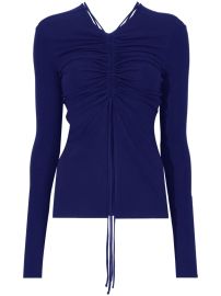 Proenza Schouler Matte Crepe Long Sleeve Top at Farfetch