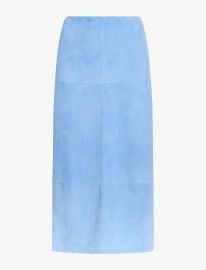 Proenza Schouler Nadia Skirt in Suede - Light Blue Proenza Schouler Official Site at Proenza Schouler