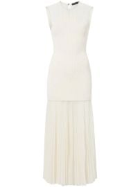 Proenza Schouler Niki ribbed-knit Panel Pleated Maxi Dress - at Farfetch