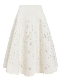 Proenza Schouler Olene Midi Skirt White at Farfetch