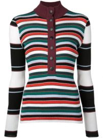 Proenza Schouler PSWL Rugby Striped Turtleneck Sweater - Farfetch at Farfetch