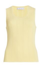 Proenza Schouler Perry ribbed pointelle knit tank at Moda Operandi