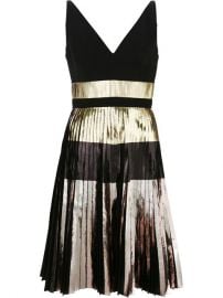 Proenza Schouler Pleated Metallic Dress at Farfetch