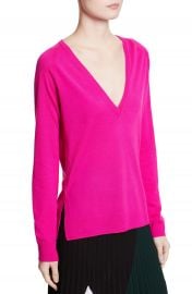 Proenza Schouler Plunging V-Neck Merino Wool Sweater at Nordstrom