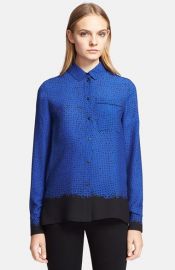 Proenza Schouler Print Silk Georgette Shirt at Nordstrom