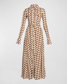 Proenza Schouler Printed Jersey Shirtdress at Neiman Marcus