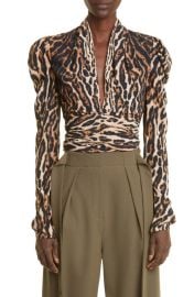 Proenza Schouler Puff Sleeve Crêpe de Chine Blouse at Nordstrom