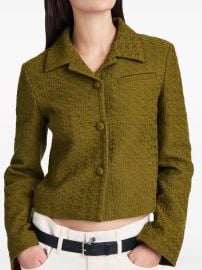 Proenza Schouler Quinn tweed jacket at Farfetch