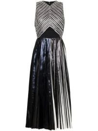 Proenza Schouler Re Edition Pleated Foil Dress - Farfetch at Farfetch