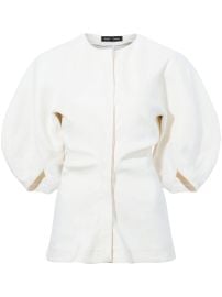 Proenza Schouler Reagan stretch-linen Top Neutrals at Farfetch