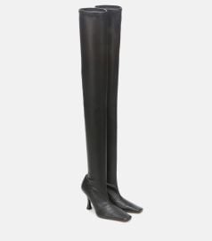 Proenza Schouler Ruched Over the Knee Tall Boots in Nero at Mytheresa