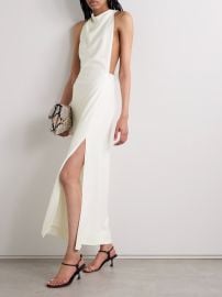 Proenza Schouler Selena twisted open back crepe gown at Net a Porter