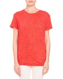 Proenza Schouler Splatter-Print Tie-Back Tee at Neiman Marcus