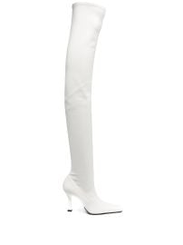 Proenza Schouler Square toe 110mm thigh high boots at Farfetch