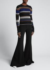 Proenza Schouler Striped Crewneck Sweater - at Bergdorf Goodman