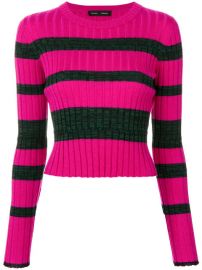 Proenza Schouler Striped Rib Knit Crewneck at Farfetch