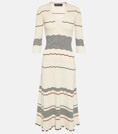 Proenza Schouler Striped midi dress at Mytheresa