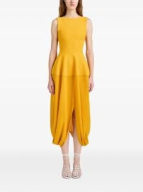 Proenza Schouler Sukki Dress In Draped Viscose Yellow at Farfetch