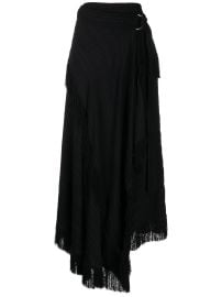 Proenza Schouler Textured Fringe Crepe Skirt - at Farfetch