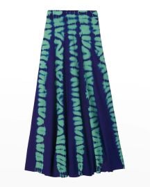 Proenza Schouler Tie-Dye Knit Midi Skirt at Neiman Marcus