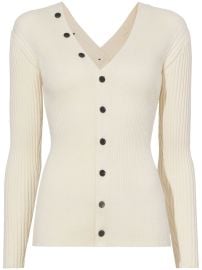 Proenza Schouler White Label Cotton Cashmere Rib Knit Cardigan - at Farfetch