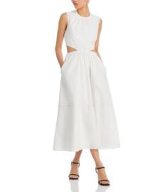 Proenza Schouler White Label Cotton Cut Out Midi Dress Bloomingdales at Bloomingdales