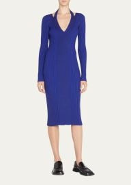 Proenza Schouler White Label Halterneck ribbed knit dress at Bergdorf Goodman