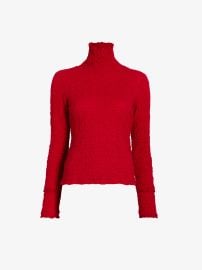 Proenza Schouler White Label Harriet Top in Jersey Jacquard - Red | Proenza Schouler Official Site at Proenza Schouler