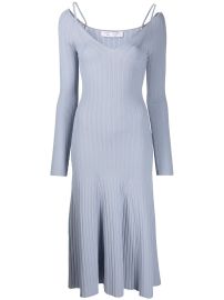 Proenza Schouler White Label Lightweight Rib Knit V-neck Dress - at Farfetch