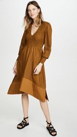 Proenza Schouler White Label Long Sleeve Smocked Top Dress at Shopbop