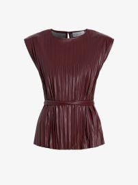 Proenza Schouler White Label Lyra Top in Faux Leather - Oxblood Proenza Schouler Official Site at Proenza Schouler
