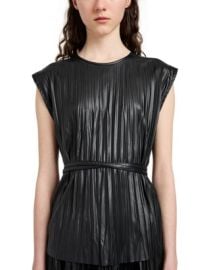 Proenza Schouler White Label Lyra Top in LW Faux Leather Bloomingdale39s at Bloomingdales