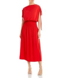 Proenza Schouler White Label Matte Crepe Smocked Midi Dress Bloomingdales at Bloomingdales