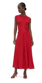 Proenza Schouler White Label Miranda Dress in Twisted Rib Dark Poppy 10 at Shopbop