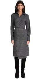 Proenza Schouler White Label Plaid Suiting Wrap Dress at Shopbop