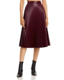 Proenza Schouler White Label Pleated Faux Leather Skirt   Bloomingdales at Bloomingdales