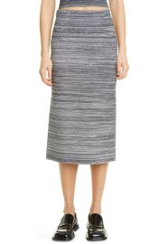 Proenza Schouler White Label Reverse Stitch Skirt in Black/White  at Nordstrom