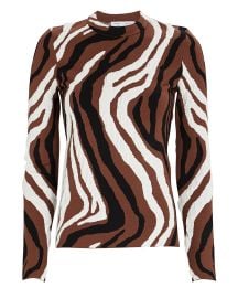 Proenza Schouler White Label Zebra Knit Jacquard Top at Intermix